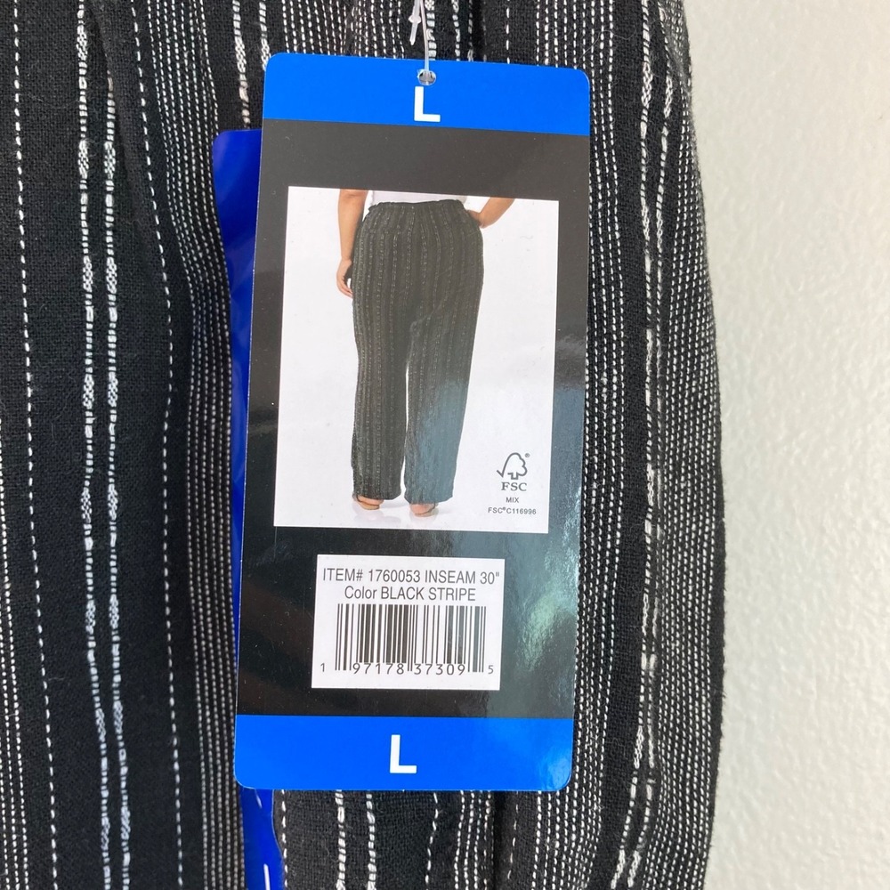 New Briggs women's linen blend pants size large - Picture 3 of 7